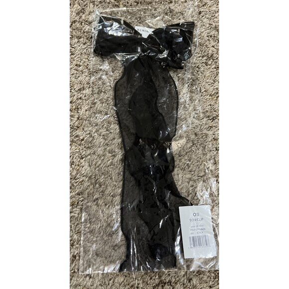 We Wore What Accessories - NWT~We Wore What ~ Hair Bow Clip ~ Black ~ 14.5” Long